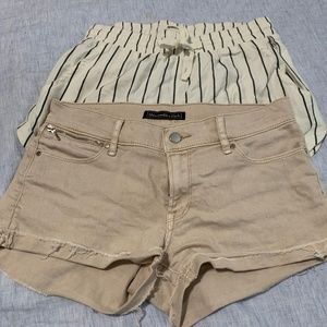 Abercrombie and Billabong shorts 2 for 1 price.